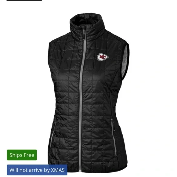 NFL Kansas City Chiefs women’s puffer vest - Picture 9 of 10